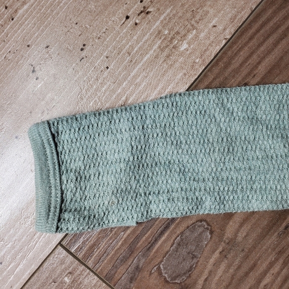 Cloud Island Sage Green Baby Waffle Knit One Piece Footie Size 3-6M NWOT - Picture 9 of 14